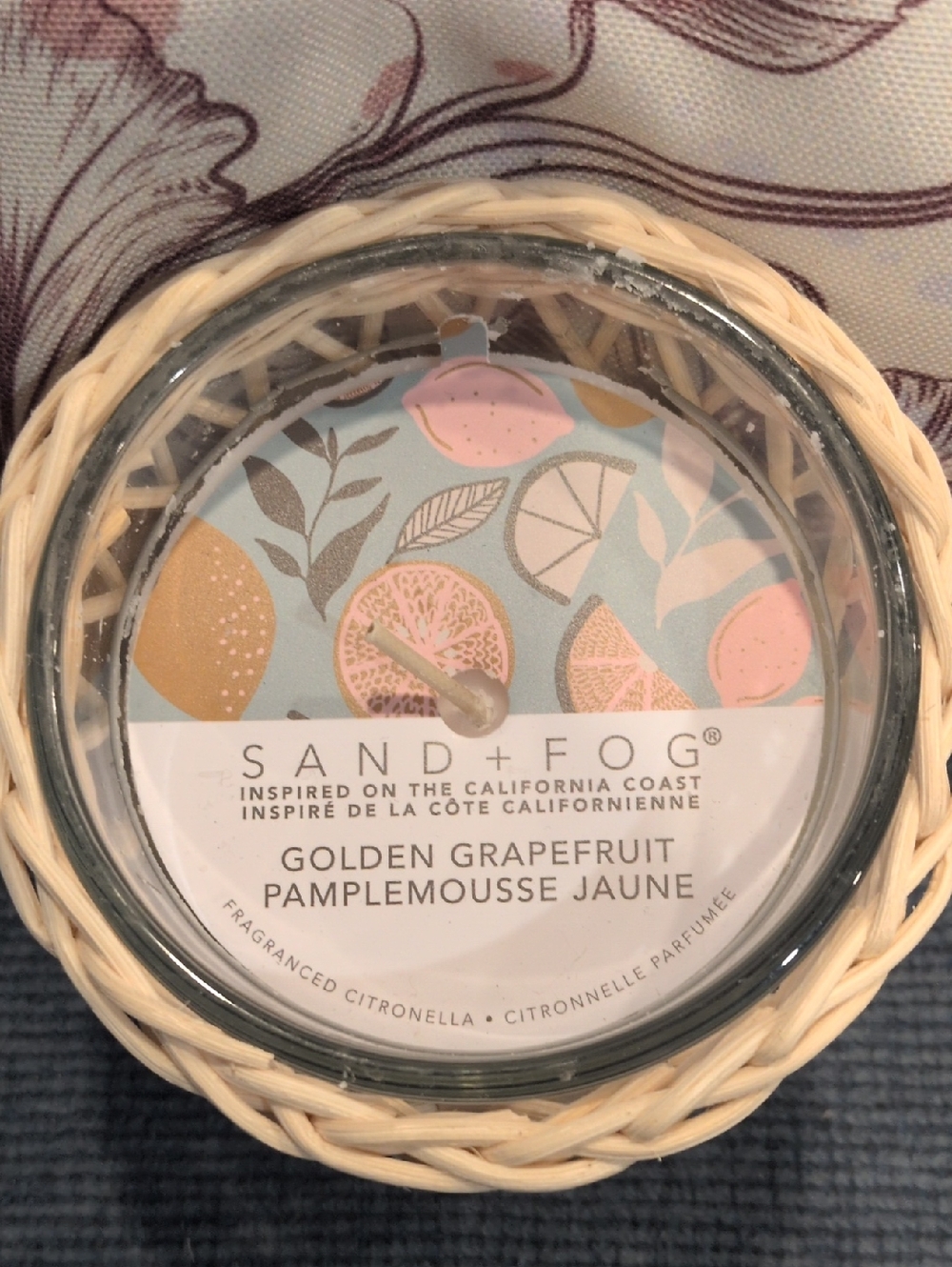 Sand + Fog Golden Grapefruit Scented Citronella Candle